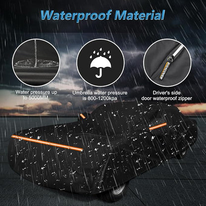 Car Cover for Ford Mustang 1964-1968, Waterproof 210D Oxford Cloth and Cotton - Image 5