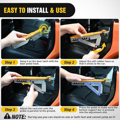 Nilight Car Door Step Universal Aluminum Latch Step - Image 7