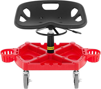 VEVOR Rolling Garage Stool, 300LBS Capacity, Adjustable Height from 18 in to 23 - Image 8