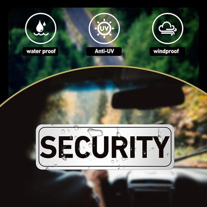 2 Pcs Security Officers Magnetic Signs Heavy Duty Reflective Security Sign - Image 6