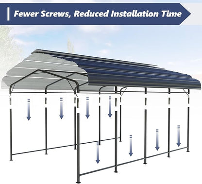 SUNBURY 10x20 FT Carport, Heavy Duty Car Port Canopy - Image 4