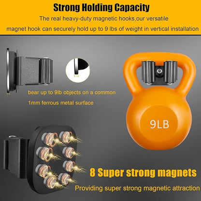 Upgraded Magnetic Broom and Mop Holder Wall Mount, Space-Saving Heavy Duty No - Image 6