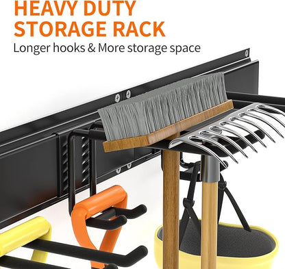 Garage Tool Organizer Wall Mount 11 PCS Garden Tool Organizer Adjustable Garage - Image 3