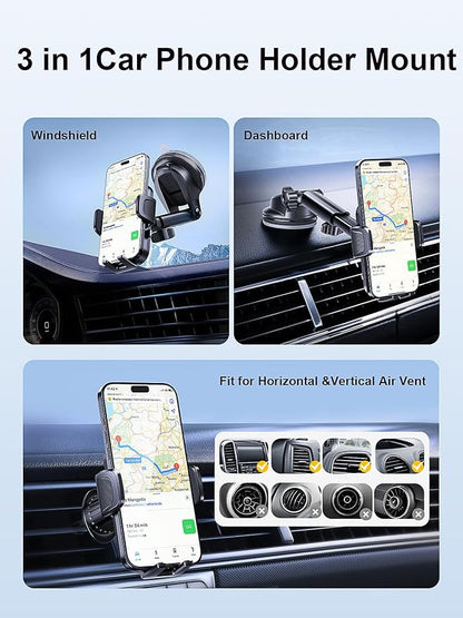 Vent Dashboard Windshield Cell Phone Mount Car Fit - Image 6