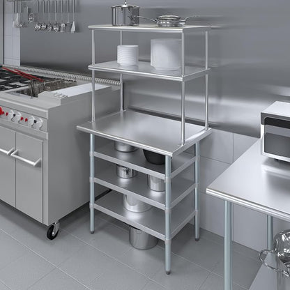 Amgood 24" x 36" Stainless Steel Work Table - Image 4