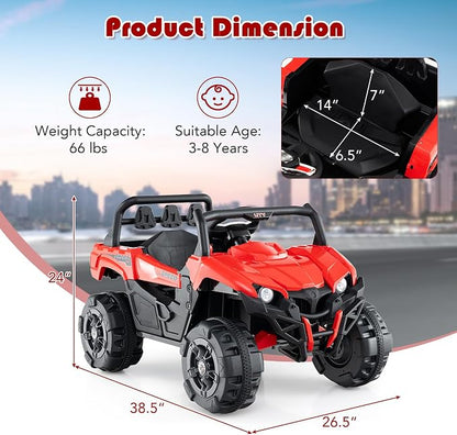 OLAKIDS 12V Ride on Car UTV, Battery Powered Off-Road Kids Electric Vehicles - Image 5