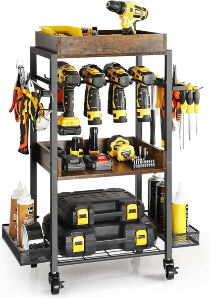 Power Tool Organizer Garage Storage Organization Shelving Tool Holder Drill by Olakee