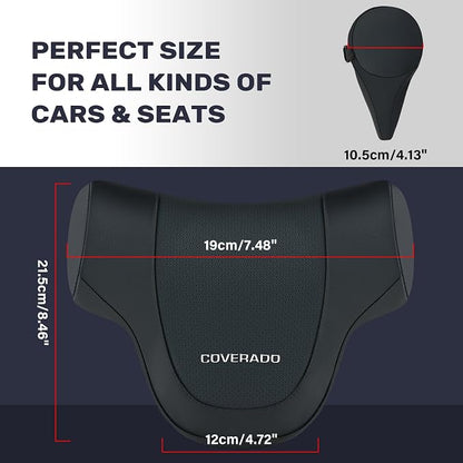 Coverado Car Headrest Pillow, Ergonomic Memory Foam Car Neck Pillow - Image 6