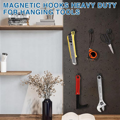 LOVIMAG Magnetic Hooks for Cruise Cabins, 40lbs Black Magnetic Hooks for - Image 7