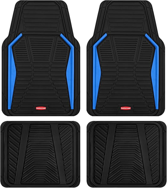 Rubbermaid Car Mat Full Set All-Weather Heavy-Duty 4 Pieces– Trim-to-Fit by Rubbermaid