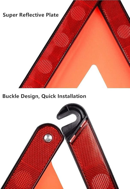 aikko Safety Triangle Kit Road Emergency Warning Reflector Roadside Reflective - Image 3