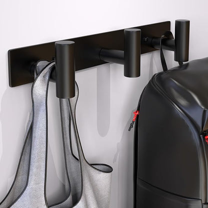 Coat Rack Wall Mounted with 3 Hooks, Heavy Duty Wall Hooks - Image 3