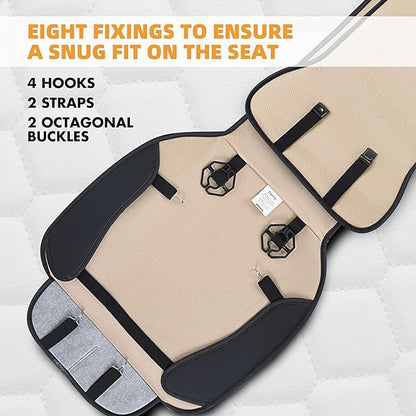 Elantrip 2PCs Front Car Seat Covers Leather Water Proof Seat Protector - Image 5