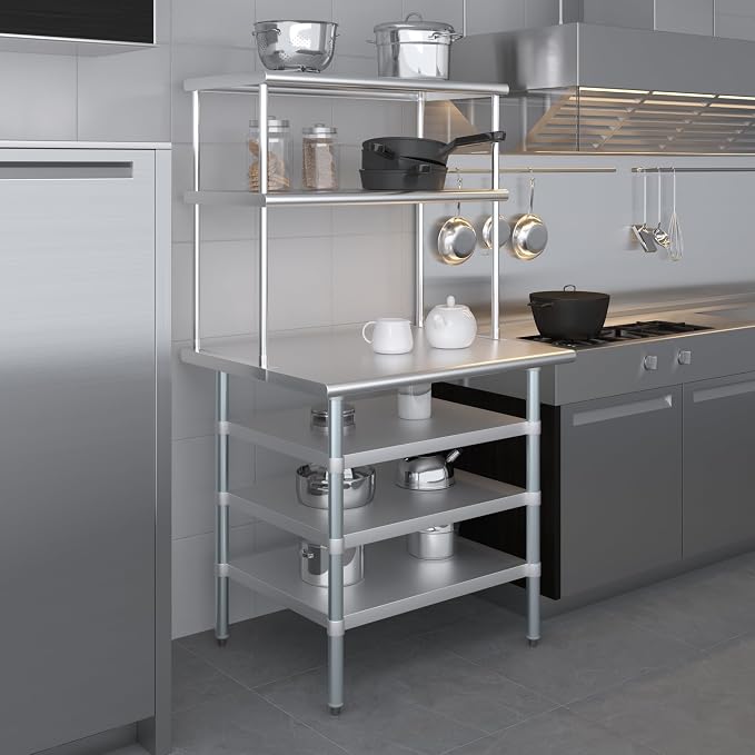 Amgood 30" x 36" Stainless Steel Work Table - Image 9