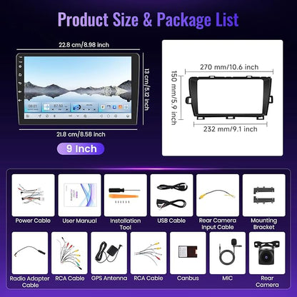 Wireless Carplay Car Stereo for Toyota Prius 2010-2015 - Image 7