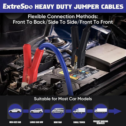2/0 Gauge 30 FT Heavy Duty Jumper Cables, 1500Amp Quick Connect Booster Cables - Image 6