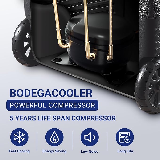 BODEGACOOLER 12 Volt Car Refrigerator, 58QT Car Fridge - Image 6