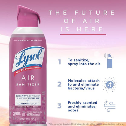 Lysol Air Sanitizer Spray with Odor Eliminator - Image 4