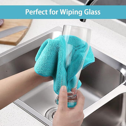 HOMEXCEL Microfiber Cleaning Cloth, 100 Pack Cleaning Rags, Cleaning Towels - Image 6
