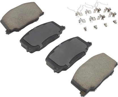 Premium Semi-Metallic Front Brake Pads Compatible - Image 2