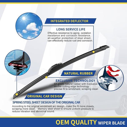 3 wipers Replacement for 2019 2020 2021 Acura RDX Original Equipment Windshield - Image 4