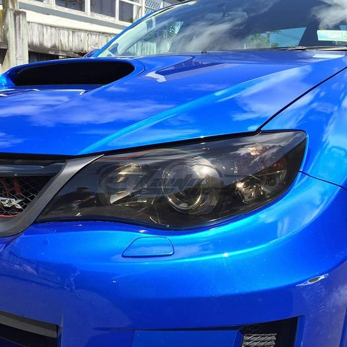 EZAUTO WRAP Free Tool Kit 12"x360" Glossy Medium Black Smoke Headlight - Image 8