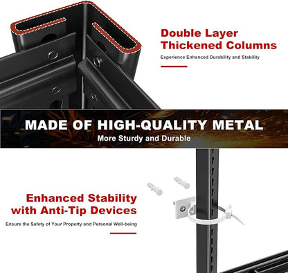 REIBII 3500LBS Garage Shelving, Adjustable Storage Shelves Heavy Duty, 6 Tier - Image 6
