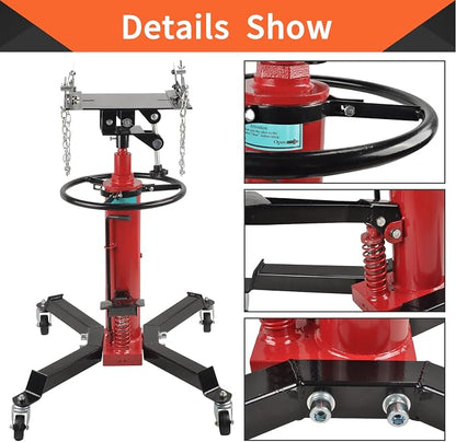 1600Lbs 2 Stage Hydraulic Transmission Jack Stand Telescoping 34" - Image 3