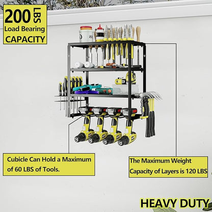 AZERPIAN Tool Organizer Heavy Duty Power Wall Mount - Image 4