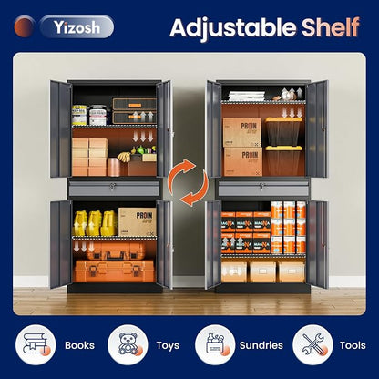 Yizosh Metal Garage Storage Cabinet - Image 5