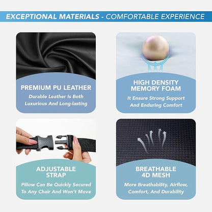 Lumbar Support Pillow for Car, Memory Foam Lumbar Pillow for Lower Back Pain - Image 6
