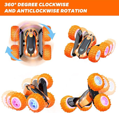 Remote Control Car, 2.4GHz Electric Race Stunt Car, Double Sided 360° Rolling - Image 3