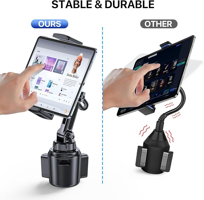 Miracase Adjustable Long Neck Car Tablet Holder Compatible - Image 4