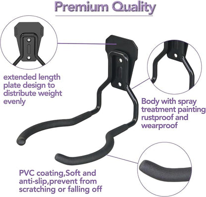 Garden Power Tools Hook 2-Pack Garage Storage Heavy Duty Wall Mount Hanger - Image 3