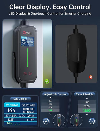 16A Level 1&2 Tesla Charger Tesla Mobile/Home Charger - Image 4