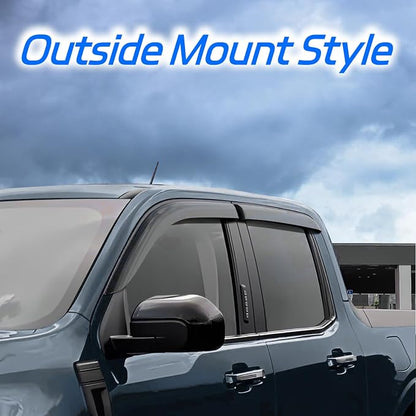 Window Visors Rain Guards Fit for 2009-2019 Ford Flex, Outside Mount Wind - Image 3