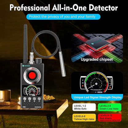JMDHKK Hidden Camera Detector & Bug Detector – Magnetic Tracker & Wireless - Image 2