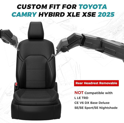 for Toyota Camry Seat Covers XLE XSE 2025 - Image 2