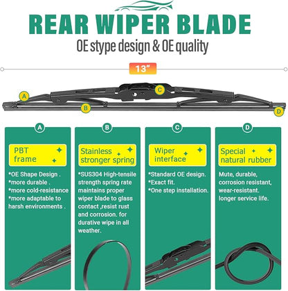 24" 21" 13" Windshield Wiper Blades Replacement - Image 4