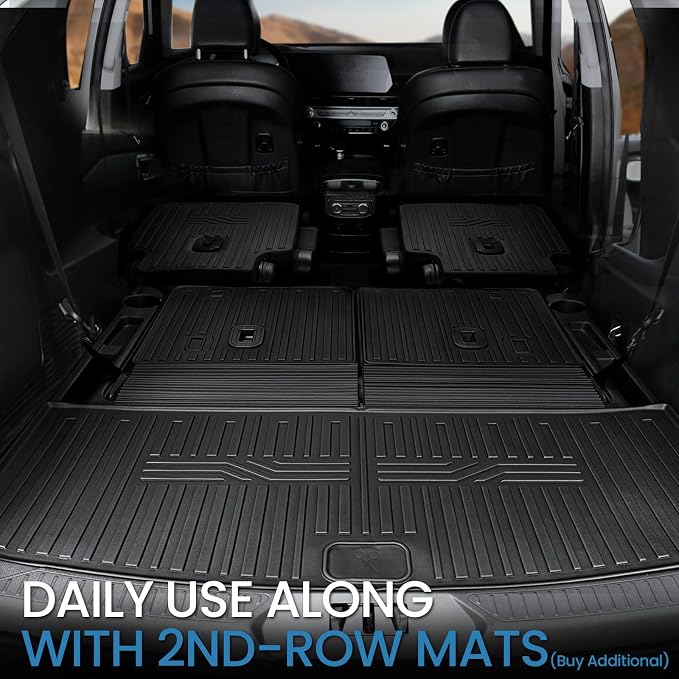 Cargo Mat with Backrest Mats for 2020-2024 2025 Ford Explorer Car Mat - Image 4