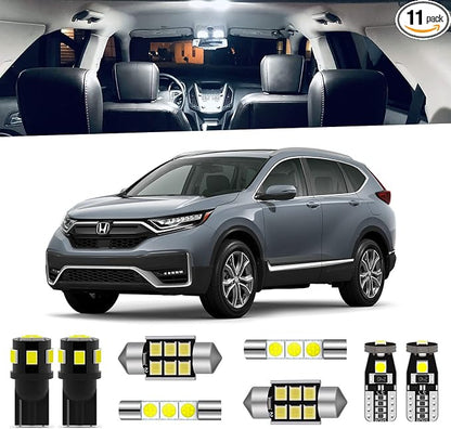 11-Pieces CRV HRV LED Interior Light Kit by ENDPAGE