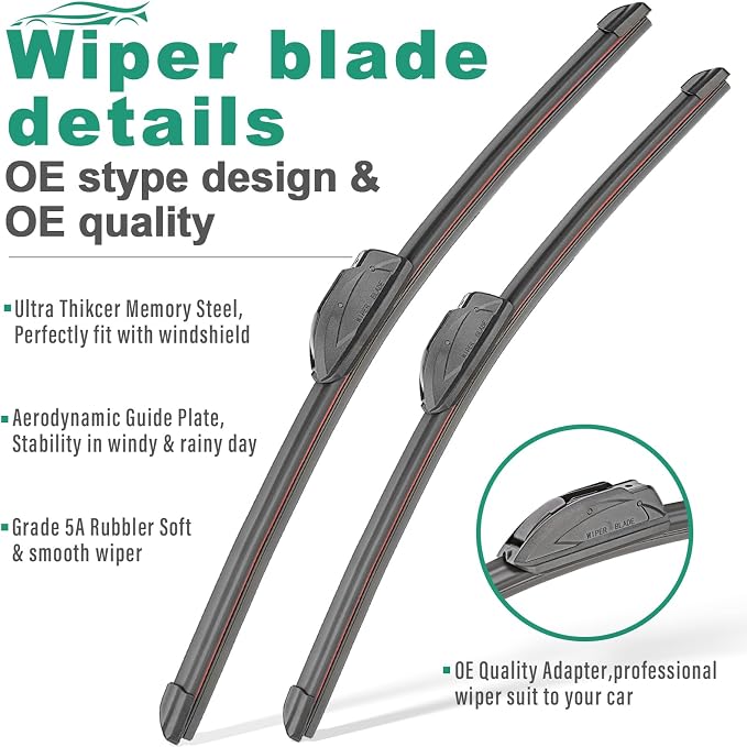 24" 21" 14" Windshield Wiper Blades Replacement - Image 3