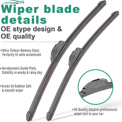 26" 20" 14" Windshield Wiper Blades Replacement - Image 3