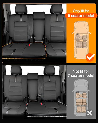 Seat Covers for Toyota 4Runner 2011-2024, Full Set Full Coverage Waterproof - Image 3