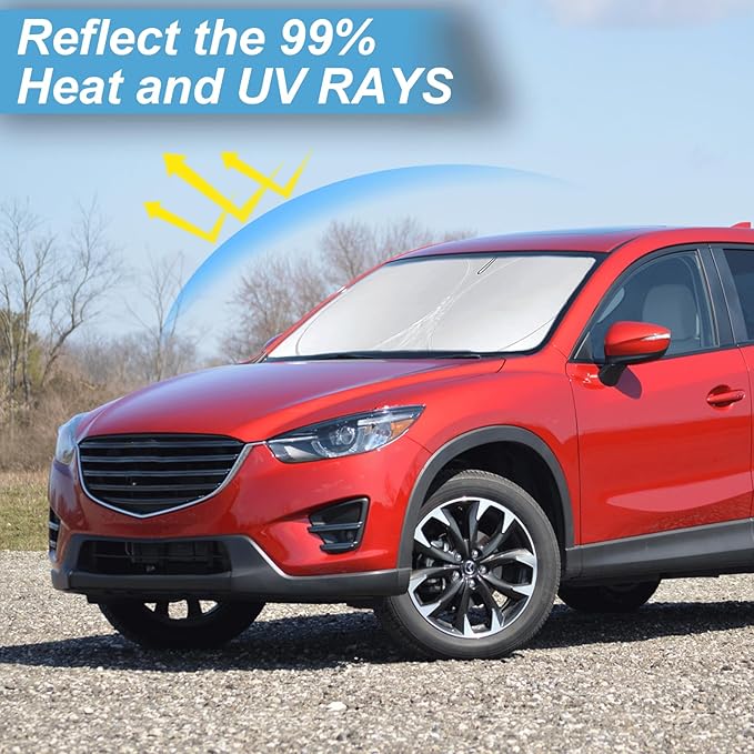 Custom Fit Mazda CX5 Windshield Sunshade - Image 2