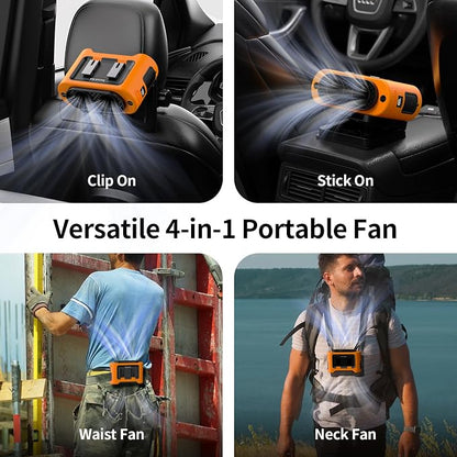 Socool Portable Car Fan - 14500mAh Rechargeable Battery Opearated - Image 6