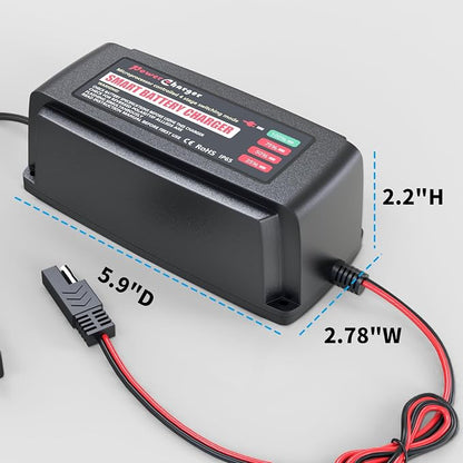 BMK 12V 5A Smart Battery Charger Portable Battery Maintainer - Image 9