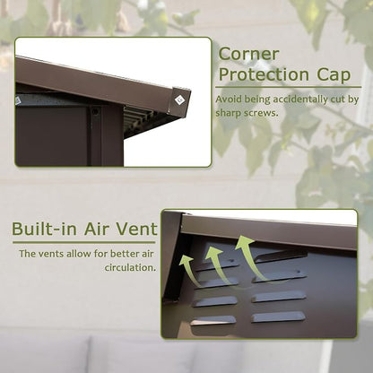 IKERY Metal Storage Shed - Image 4