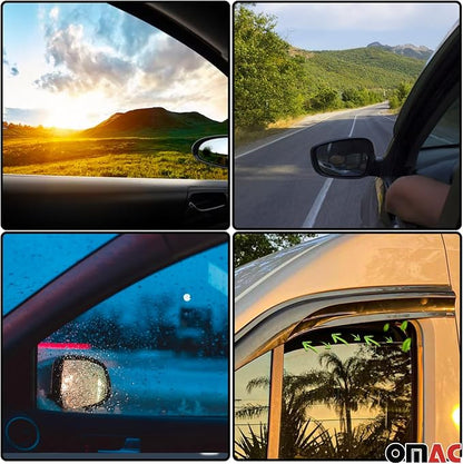 OMAC Window Visor Vent Rain Guard Deflector - Image 4