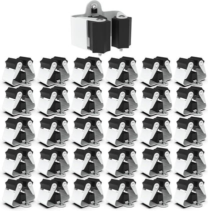 3-H Broom Hanger, Mop Holder Wall Mount 30 Pack, Broom Holder Wall Mount by 3-H